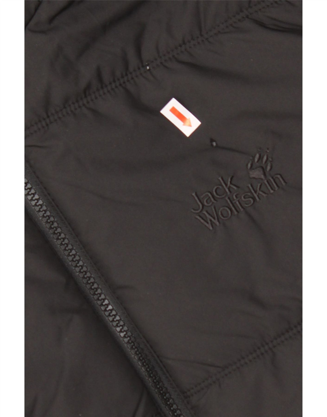 JACK WOLFSKIN Mens Hooded Padded Jacket UK 40 Medium Black Polyester