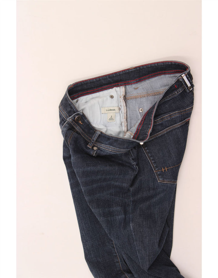 L.L.BEAN Womens Straight Jeans US 8 Medium W28 L29 Navy Blue Cotton Vintage L.L.Bean and Second-Hand L.L.Bean from Messina Hembry 