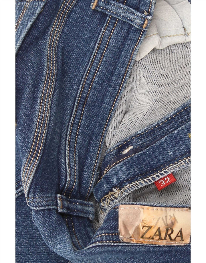 Zara Womens Straight Jeans W32 L25 Blue