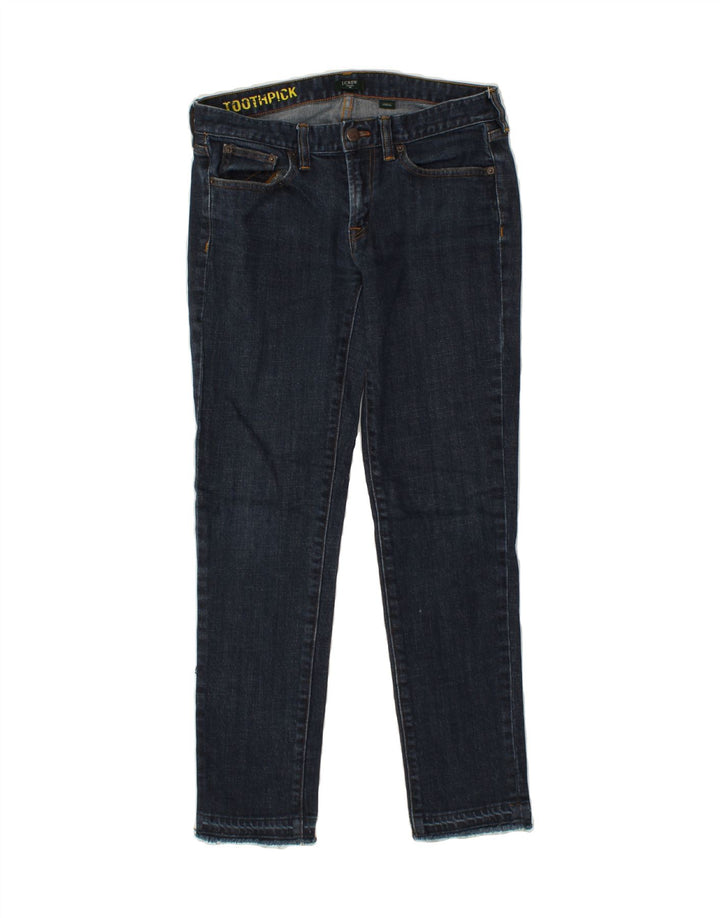 J. CREW Womens Toothpick Slim Jeans W28 L28 Navy Blue Cotton Vintage J. Crew and Second-Hand J. Crew from Messina Hembry 