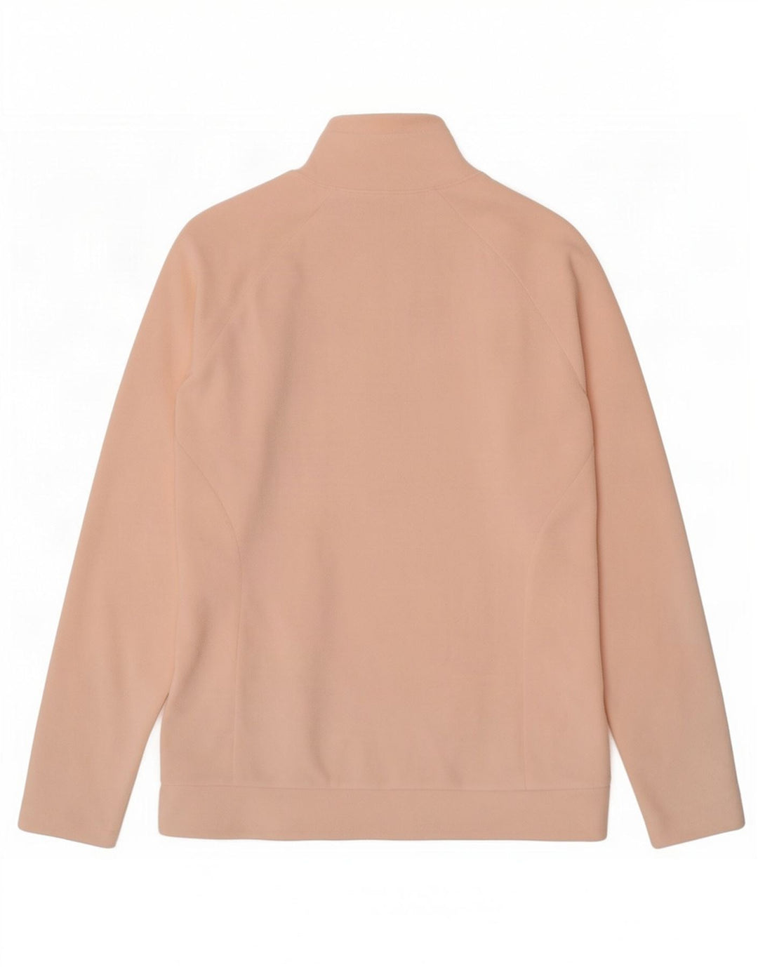 Columbia Womens Zip Neck Fleece Jumper UK 14 Medium Pink Polyester
