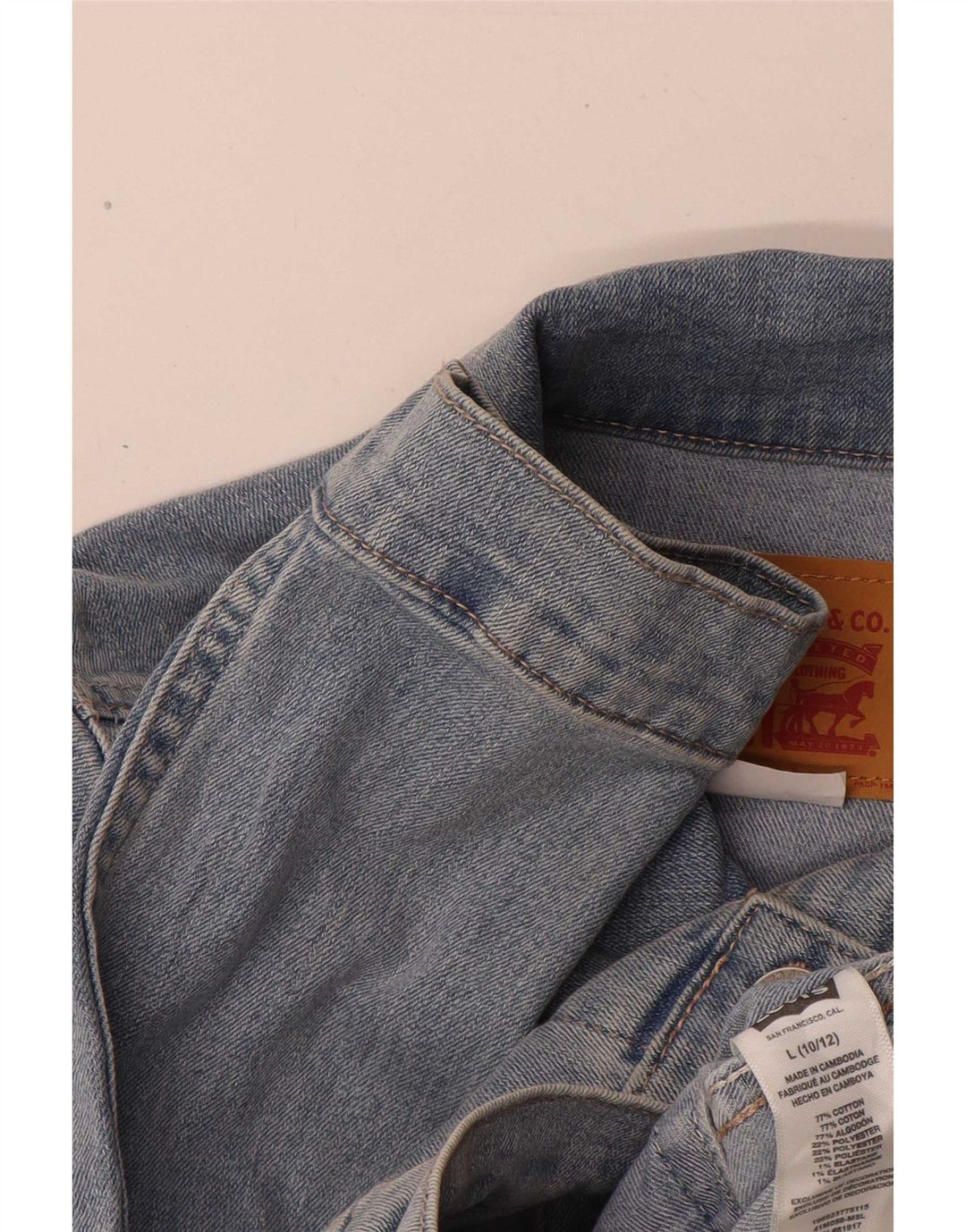 Levi's Girls Denim Jacket 10-11 Years Large Blue Cotton