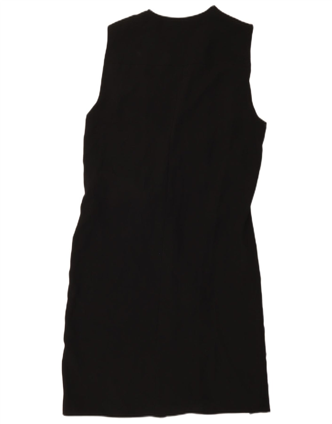 Zara Womens Sleeveless Wrap Dress UK 14 Medium Black