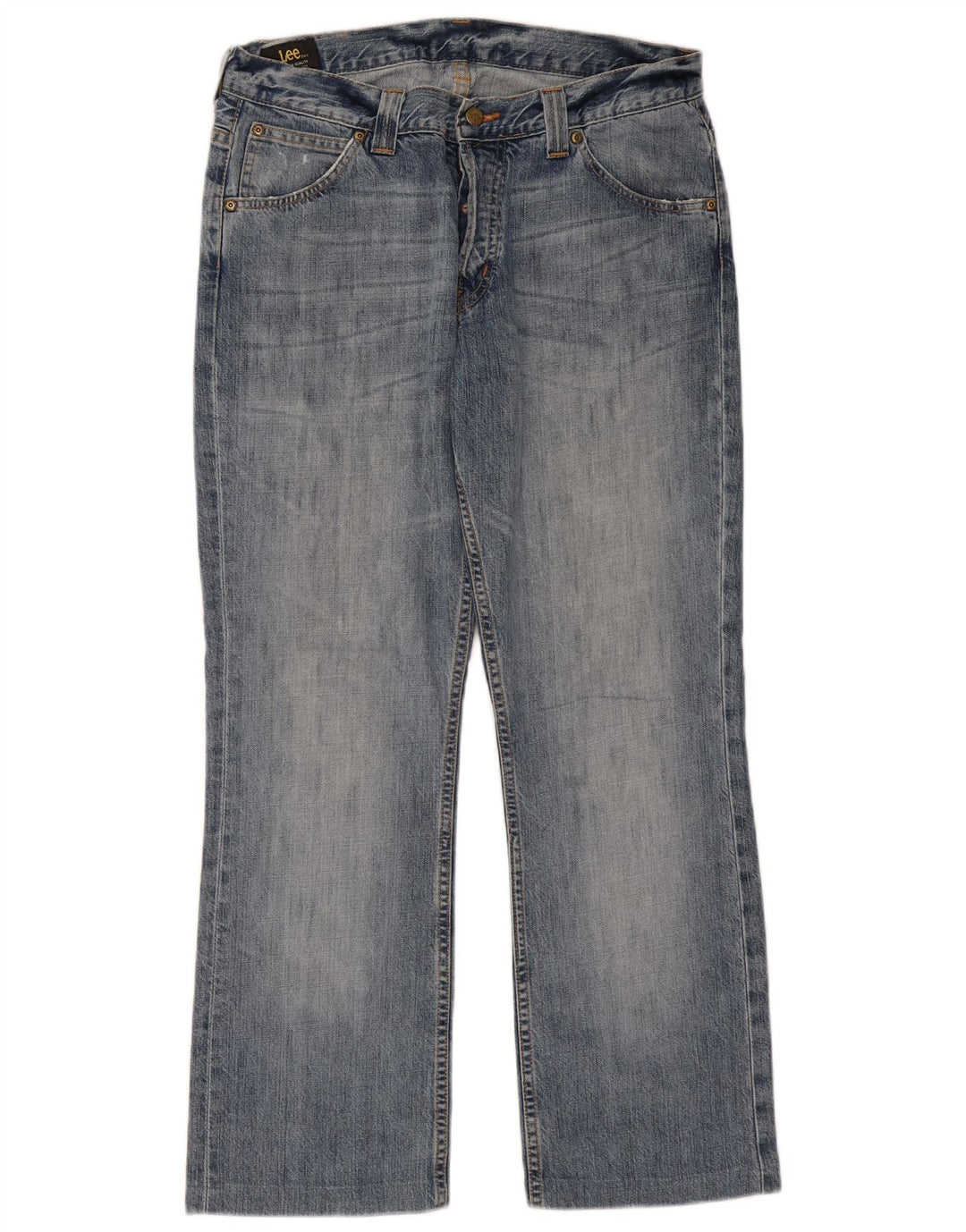 Lee Mens Roscoe Bootcut Jeans W32 L29 Blue Cotton