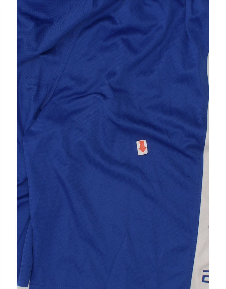 NIKE Boys Dri Fit Sport Shorts 10-11 Years Medium Blue Colourblock Vintage Nike and Second-Hand Nike from Messina Hembry 