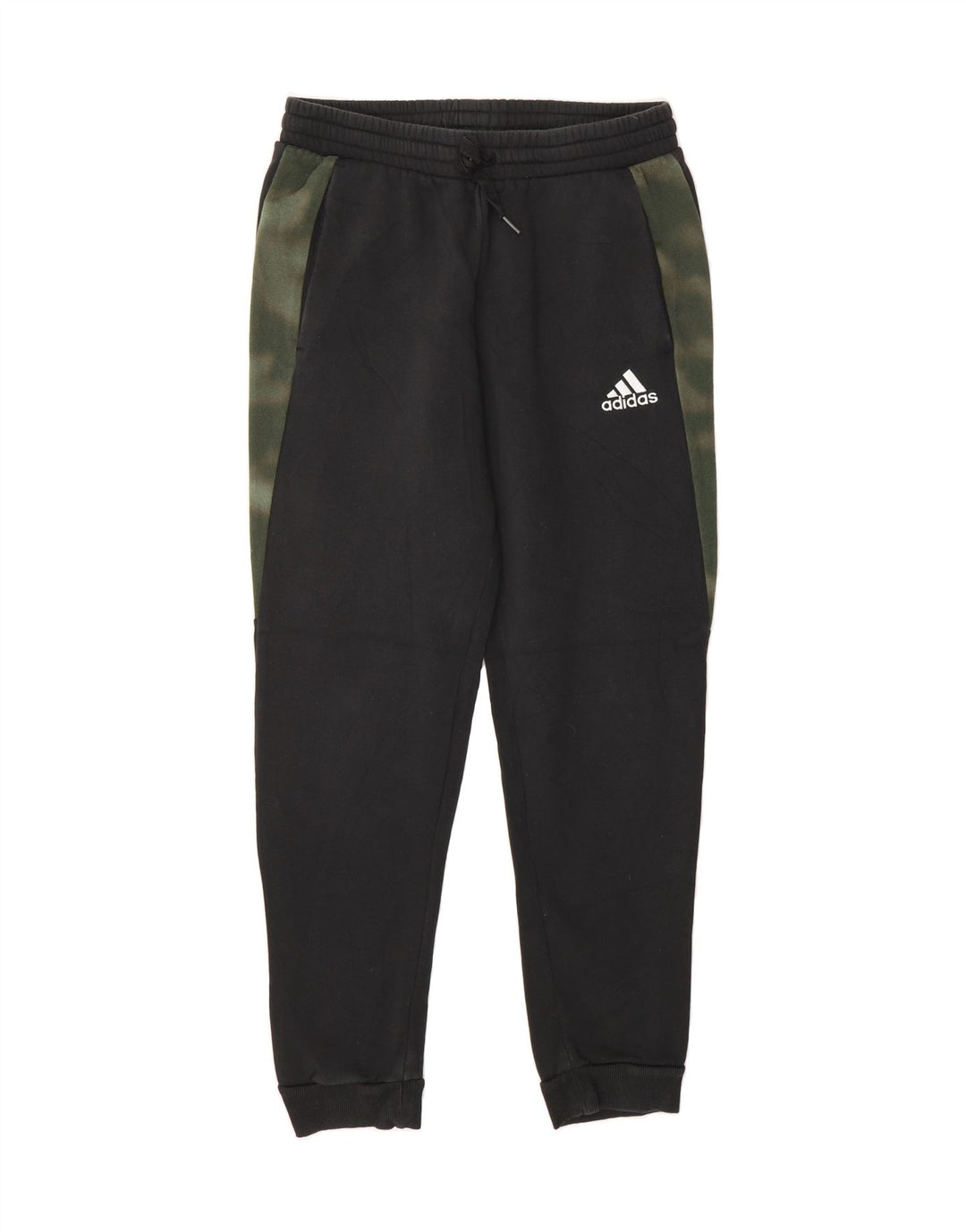 ADIDAS Mens Tracksuit Trousers Joggers Medium Black Animal Print Vintage Adidas and Second-Hand Adidas from Messina Hembry 