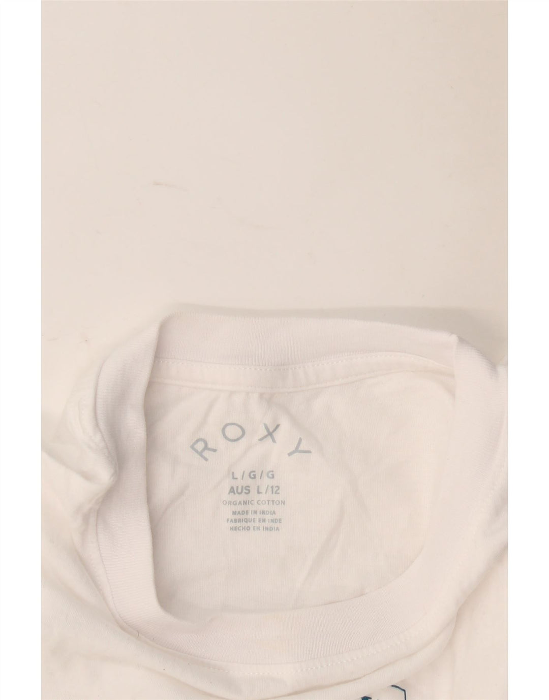 Roxy Womens Graphic T-Shirt Top UK 16 Large White Cotton