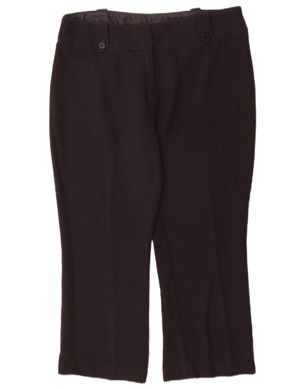 Marks & Spencer Womens Straight Casual Trousers UK 18 XL W38 L27 Black