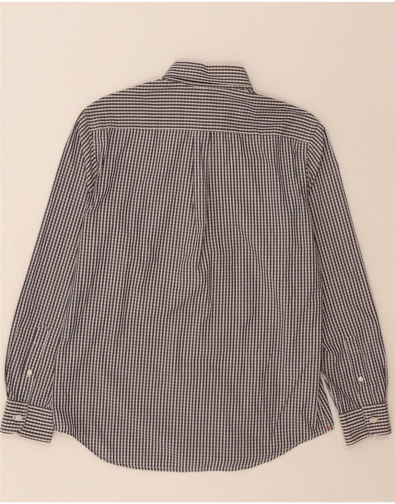 DOCKERS Mens Shirt Medium Navy Blue Gingham Cotton Vintage Dockers and Second-Hand Dockers from Messina Hembry 