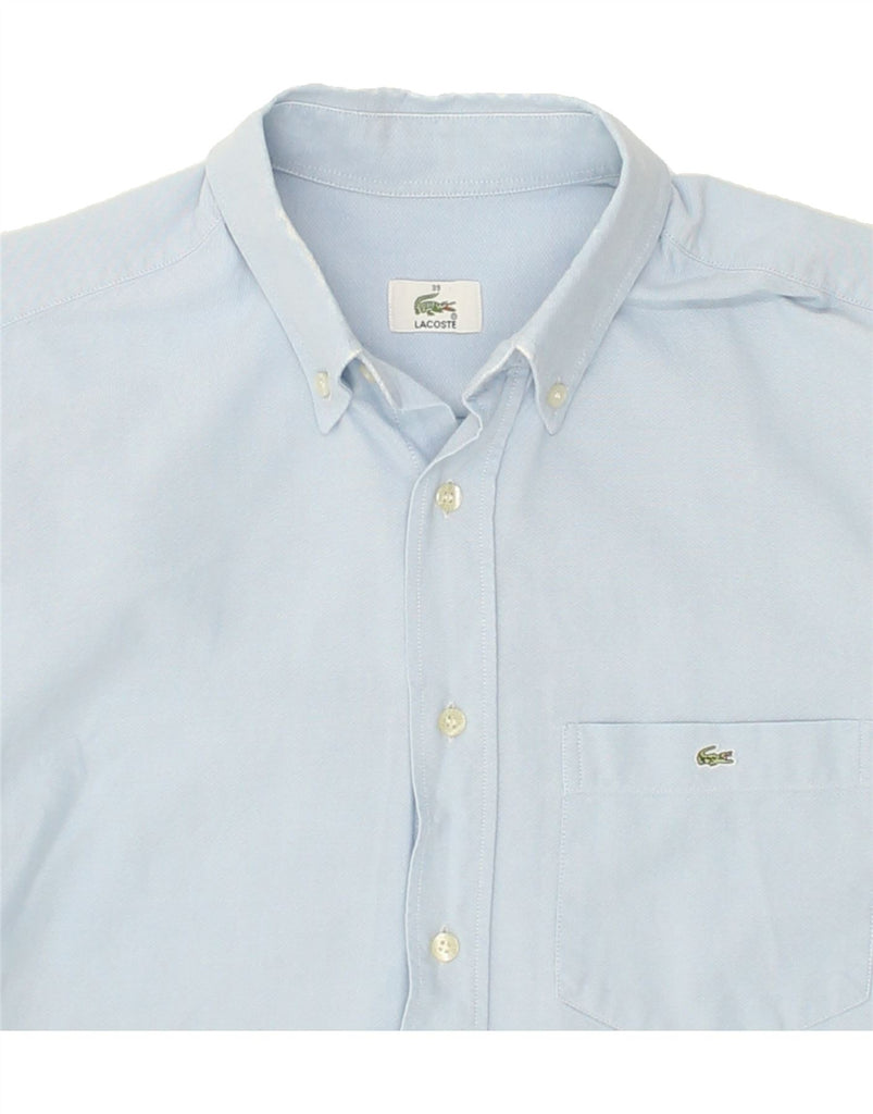 LACOSTE Mens Shirt Size 39 Medium Blue Cotton Vintage Lacoste and Second-Hand Lacoste from Messina Hembry 