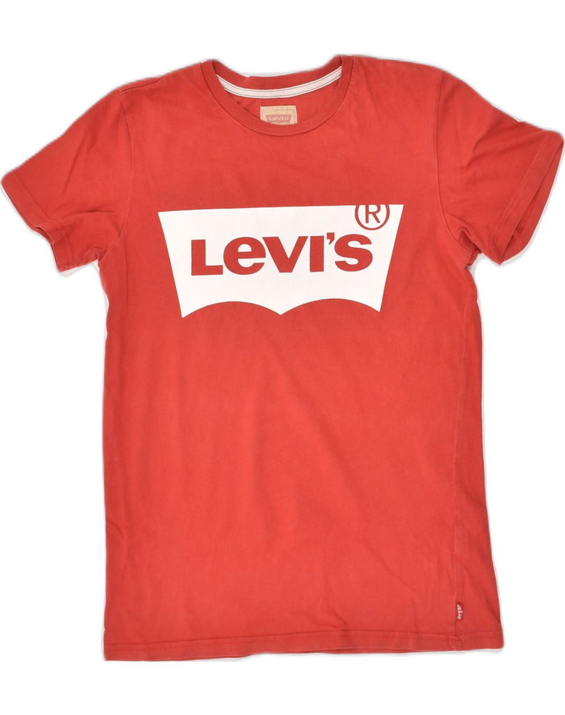 LEVI'S Boys Graphic T-Shirt Top 15-16 Years Red Cotton | Vintage Levi's | Thrift | Second-Hand Levi's | Used Clothing | Messina Hembry 