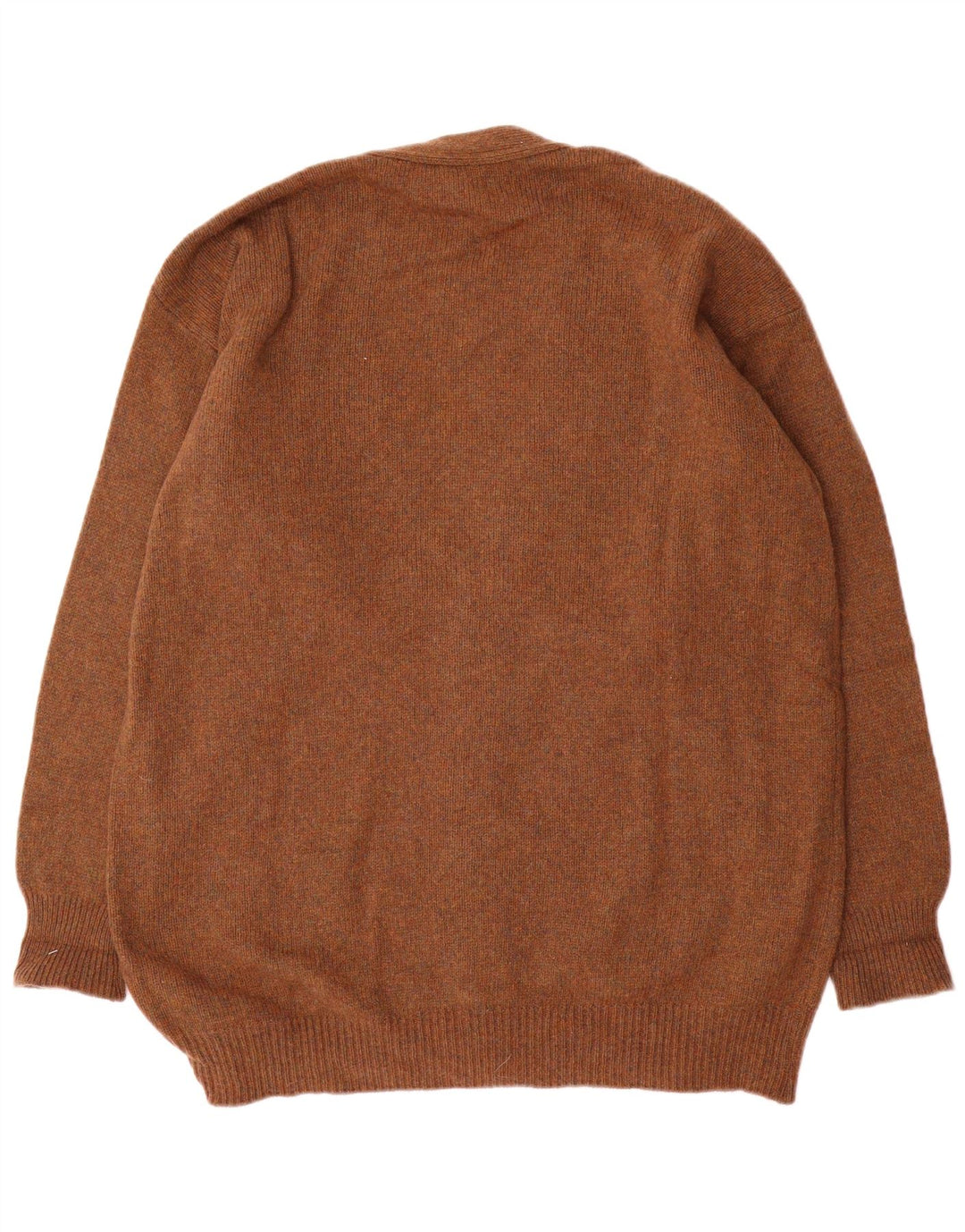 Vintage Mens Cardigan Sweater XL Brown