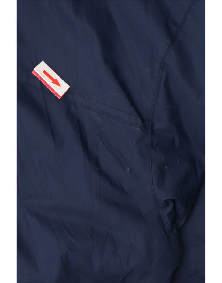Columbia Mens Hooded Rain Jacket UK 38 Medium Navy Blue Nylon