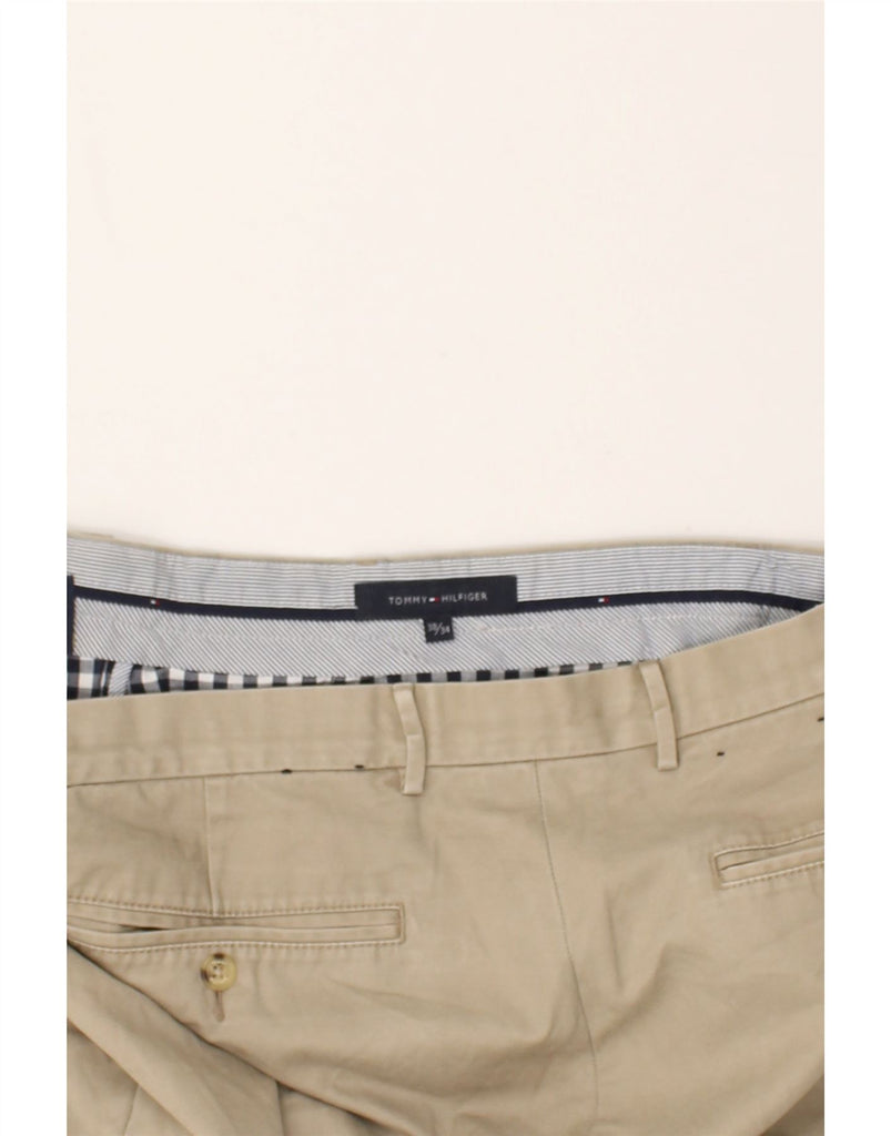 TOMMY HILFIGER Mens Slim Chino Trousers W38 L34  Beige Cotton | Vintage Tommy Hilfiger | Thrift | Second-Hand Tommy Hilfiger | Used Clothing | Messina Hembry 