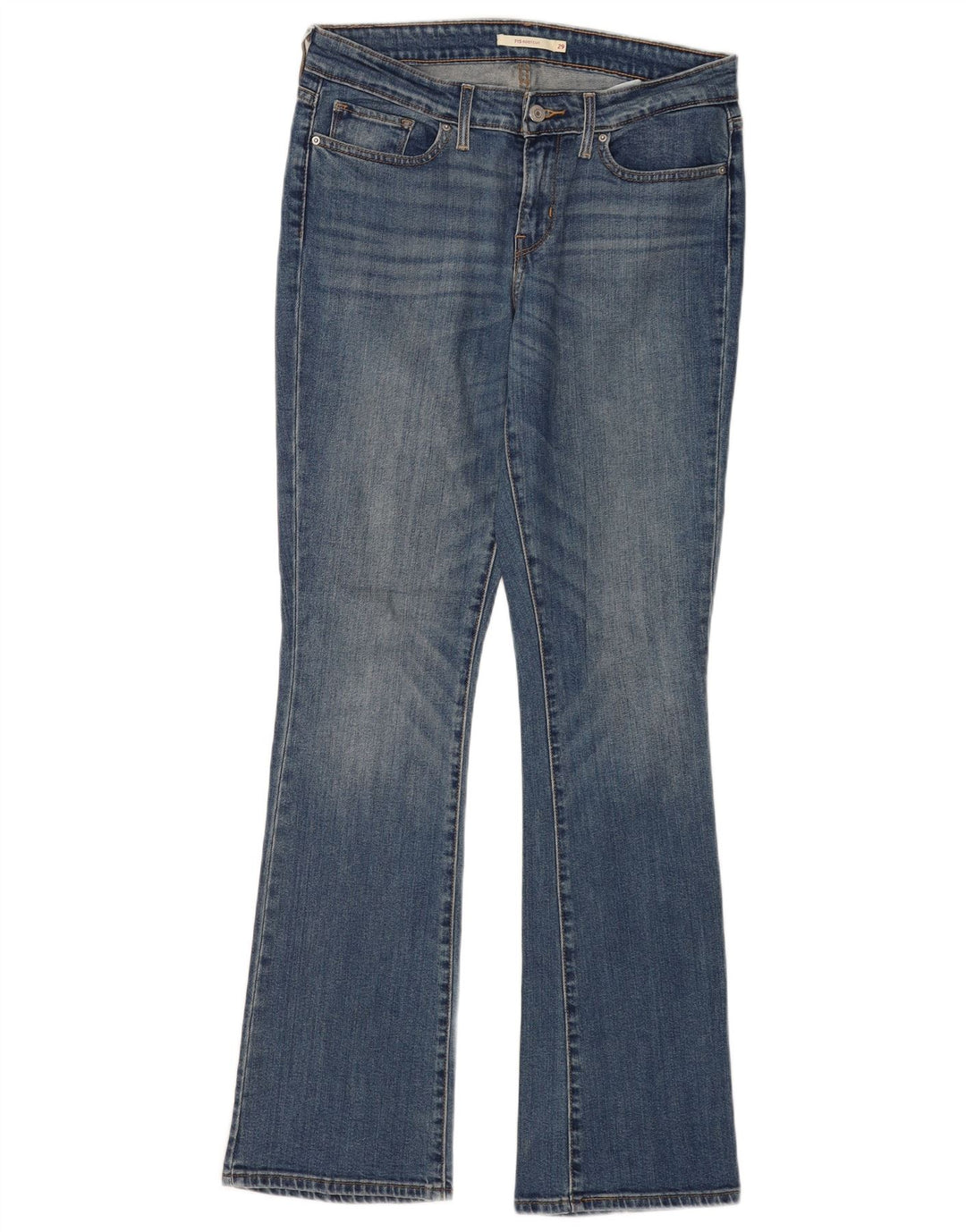 Levi's Womens 715 Bootcut Jeans W29 L32 Blue Cotton