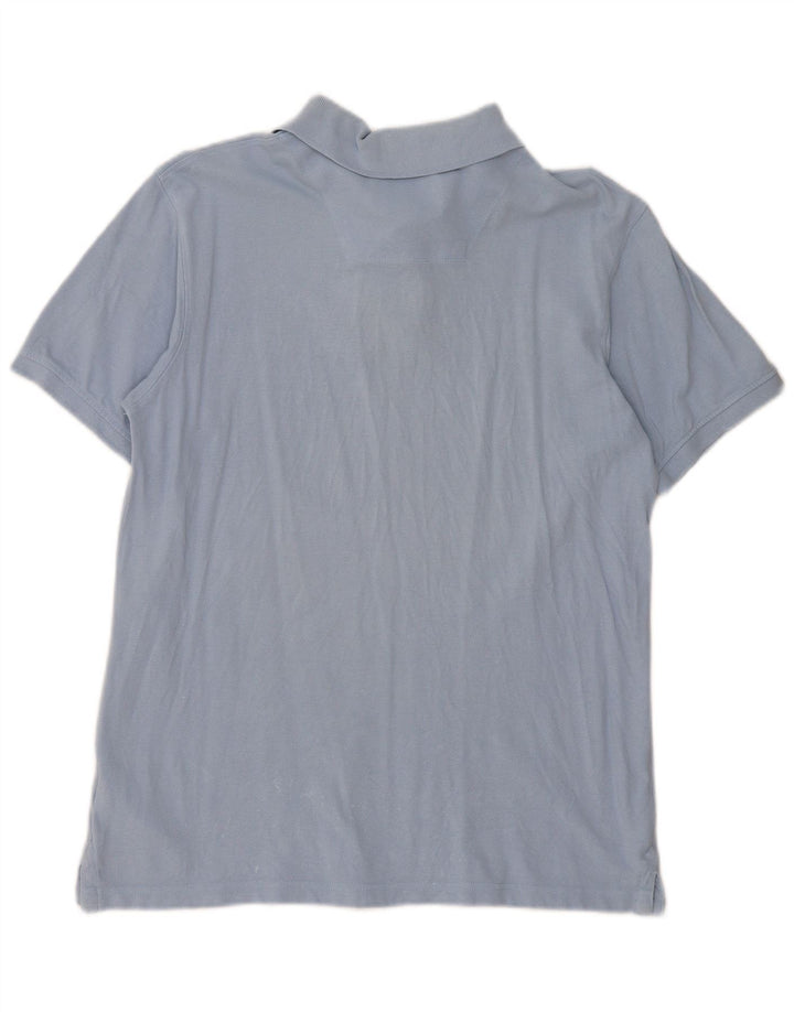 Timberland Mens Regular Fit Polo Shirt Large Blue Cotton