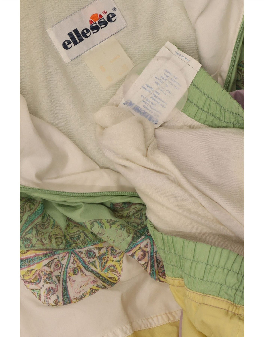 ELLESSE Womens Oversized Bomber Jacket UK 18 XL Multicoloured Colourblock