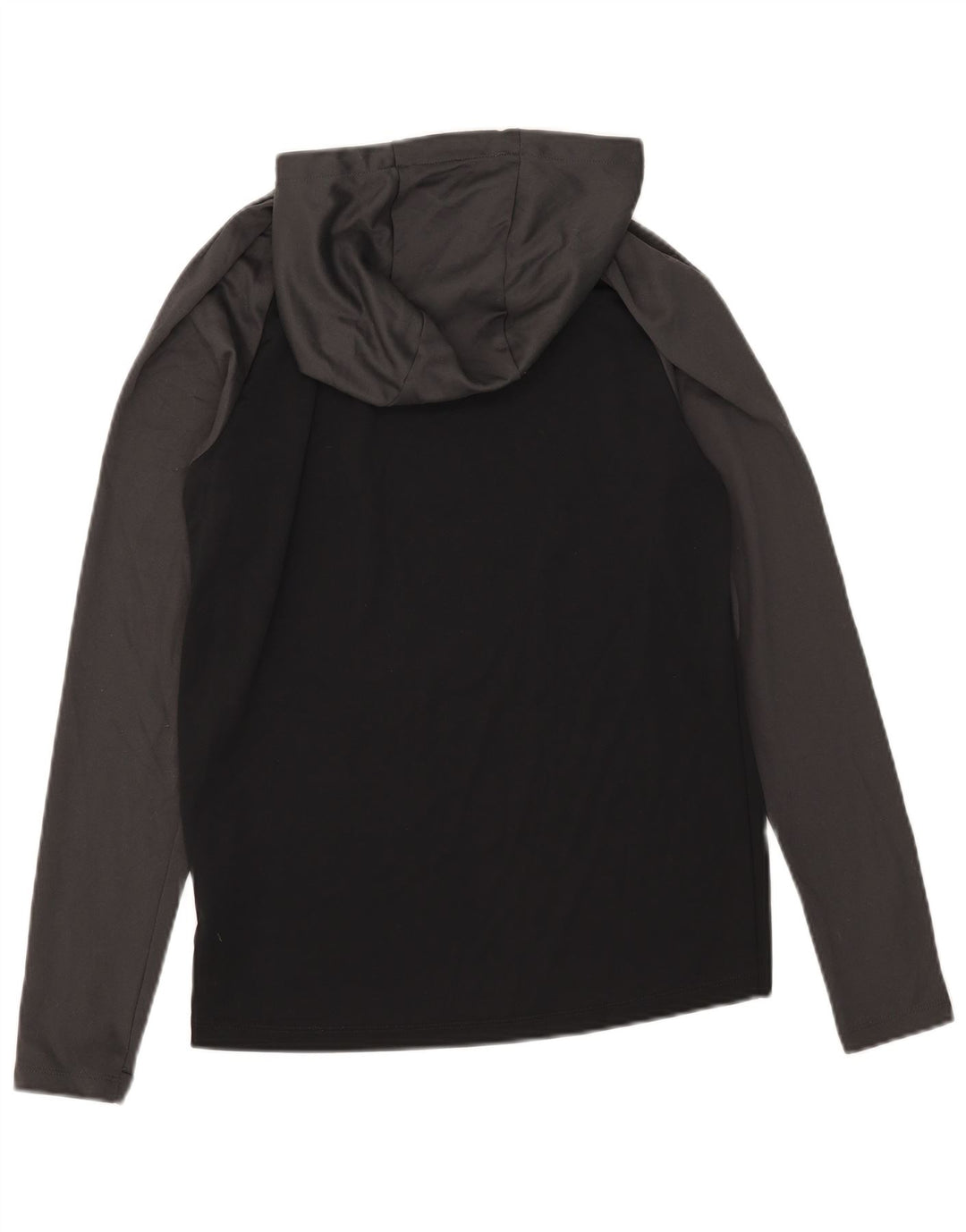 Nike Mens Hooded Top Long Sleeve Small Black Colourblock Polyester