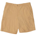IZOD Mens Cargo Shorts W38 XL Beige Cotton