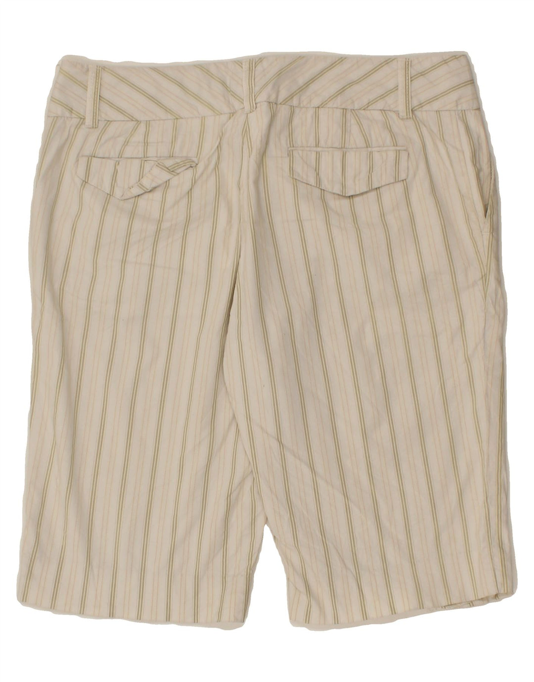 GAP Womens Chino Shorts UK 16 Large W38  Beige Striped Vintage Gap and Second-Hand Gap from Messina Hembry 