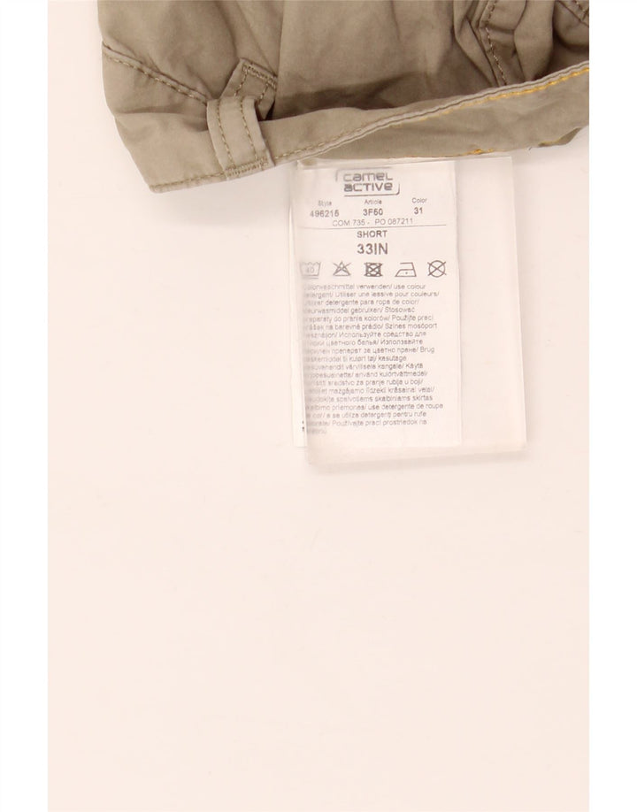 Camel Active Mens Cargo Shorts W33 Medium  Beige Cotton