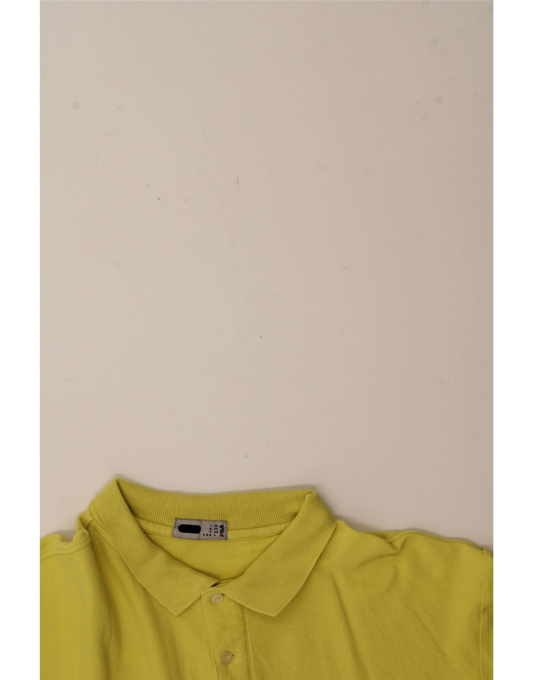 FILA Mens Polo Shirt IT 54 XL Yellow Cotton Vintage Fila and Second-Hand Fila from Messina Hembry 