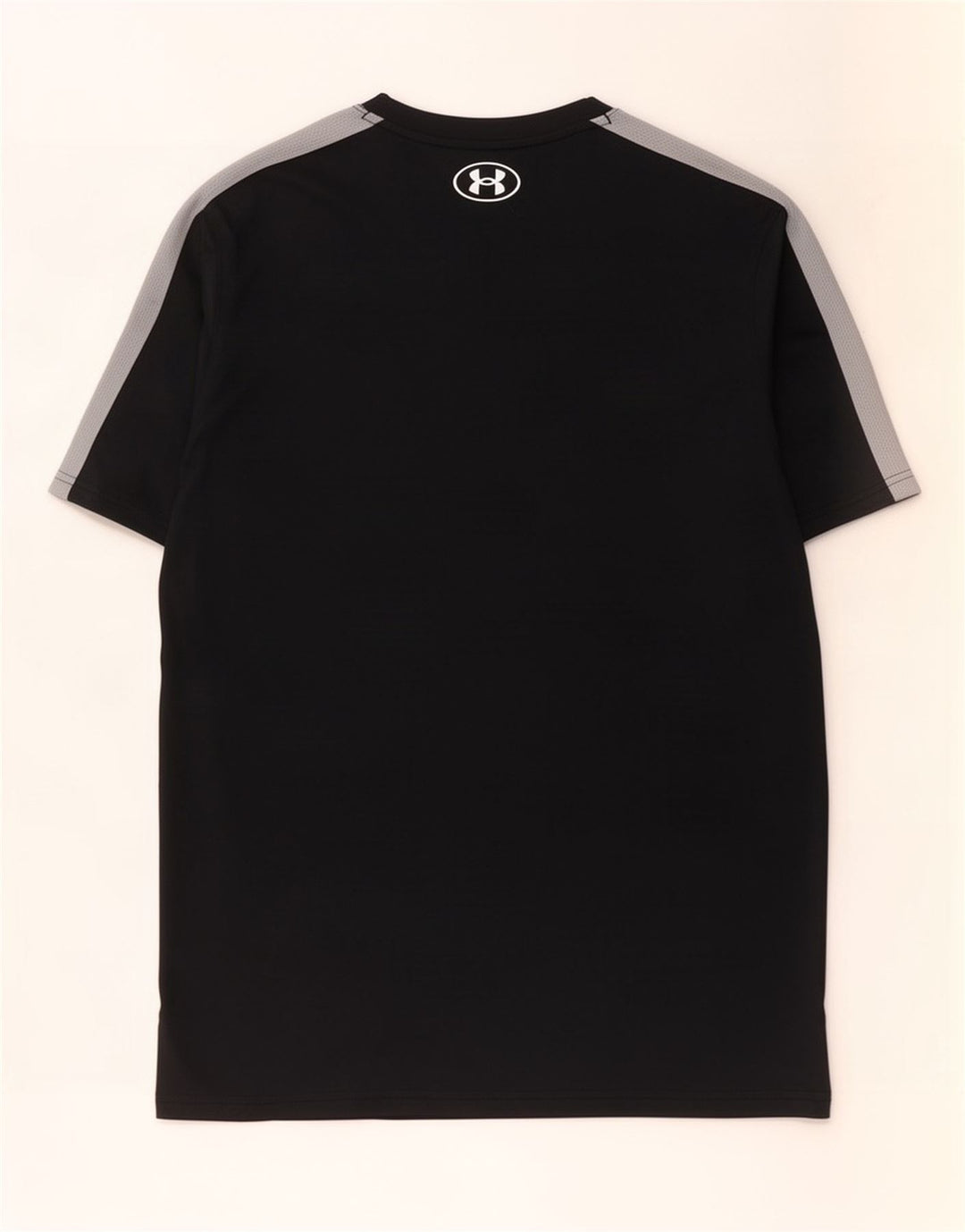 Under Armour Mens T-Shirt Top Large Black Colourblock Polyester