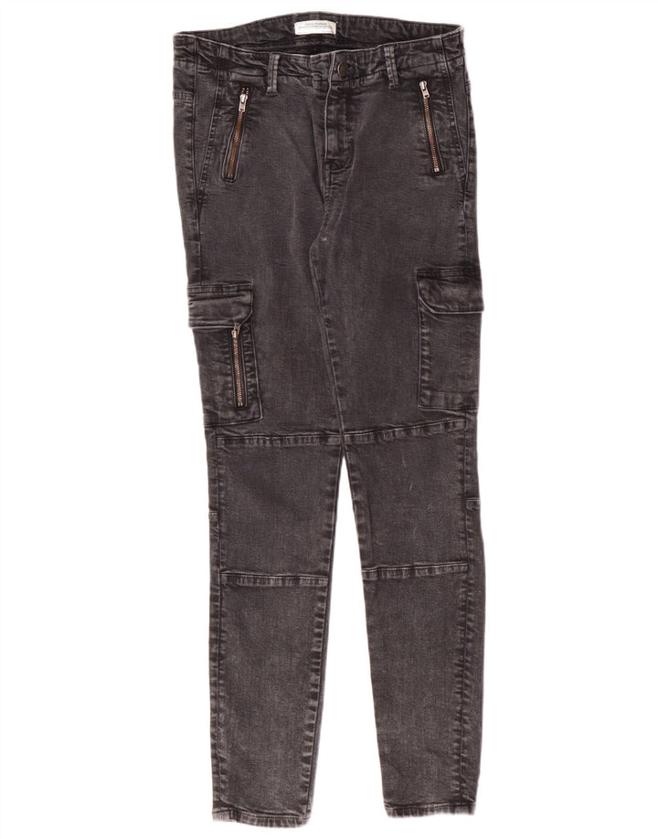 ZARA Womens Cargo Skinny Jeans EU 40 Medium W30 L28 Grey