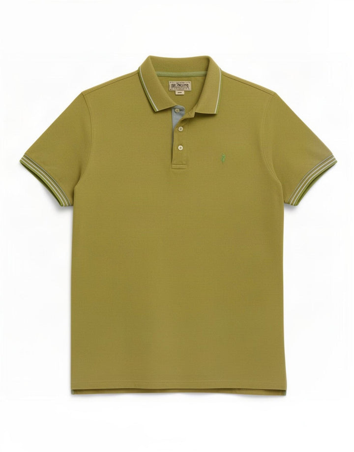 Marlboro Classics Mens Polo Shirt Large Green Cotton