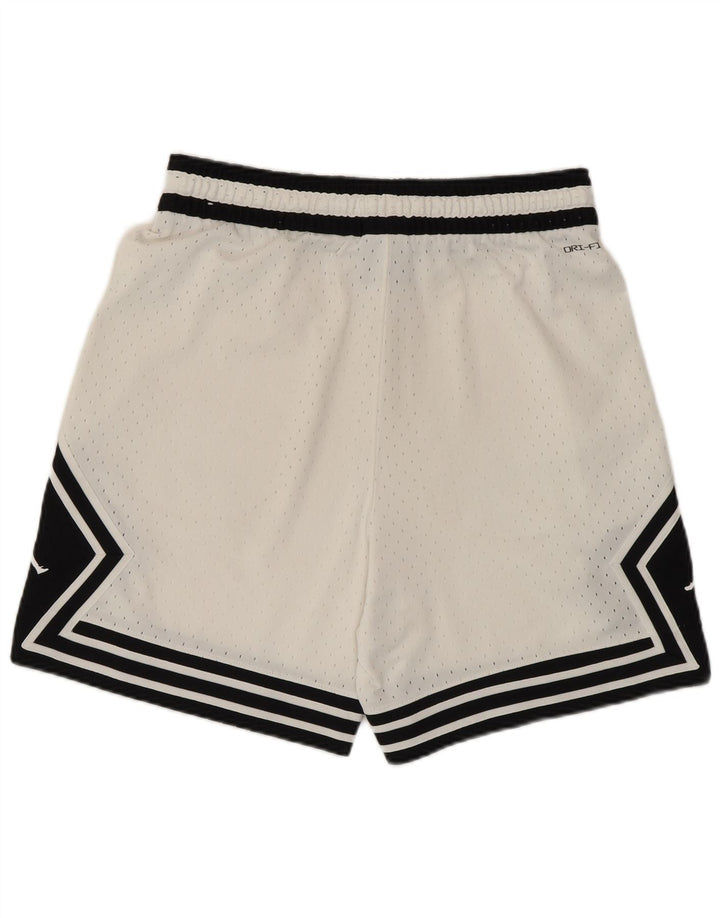 Jordan Mens Dri Fit Graphic Sport Shorts Medium White Colourblock Polyester