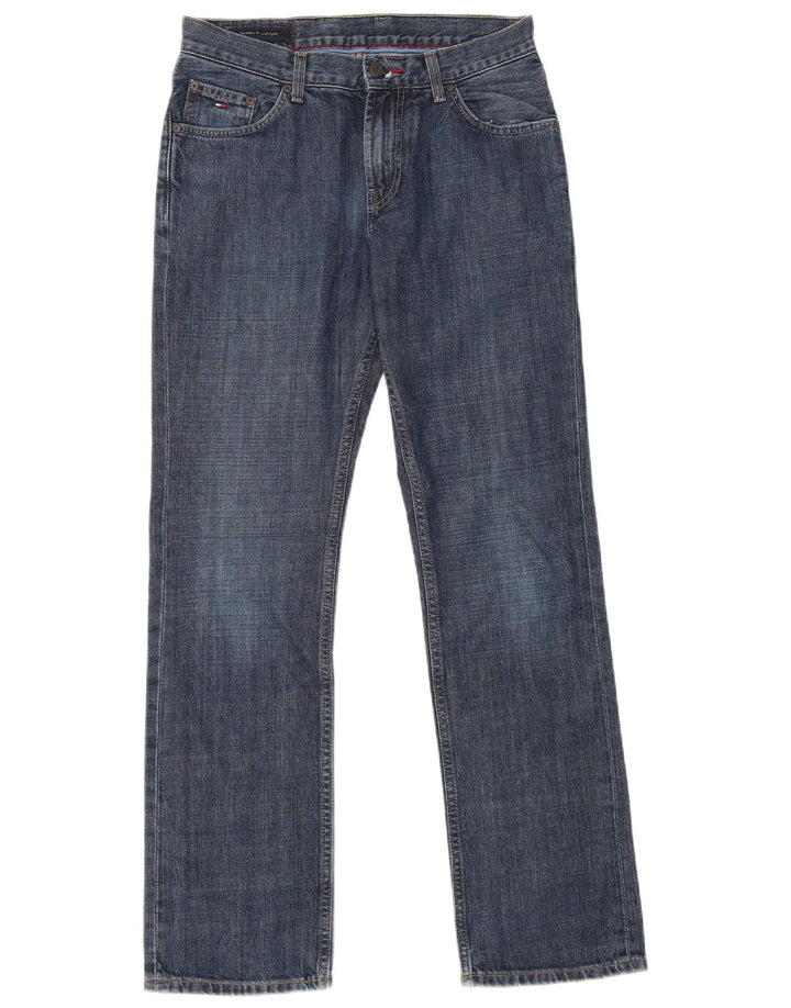 Tommy Hilfiger Mens Straight Jeans W30 L32 Blue Cotton