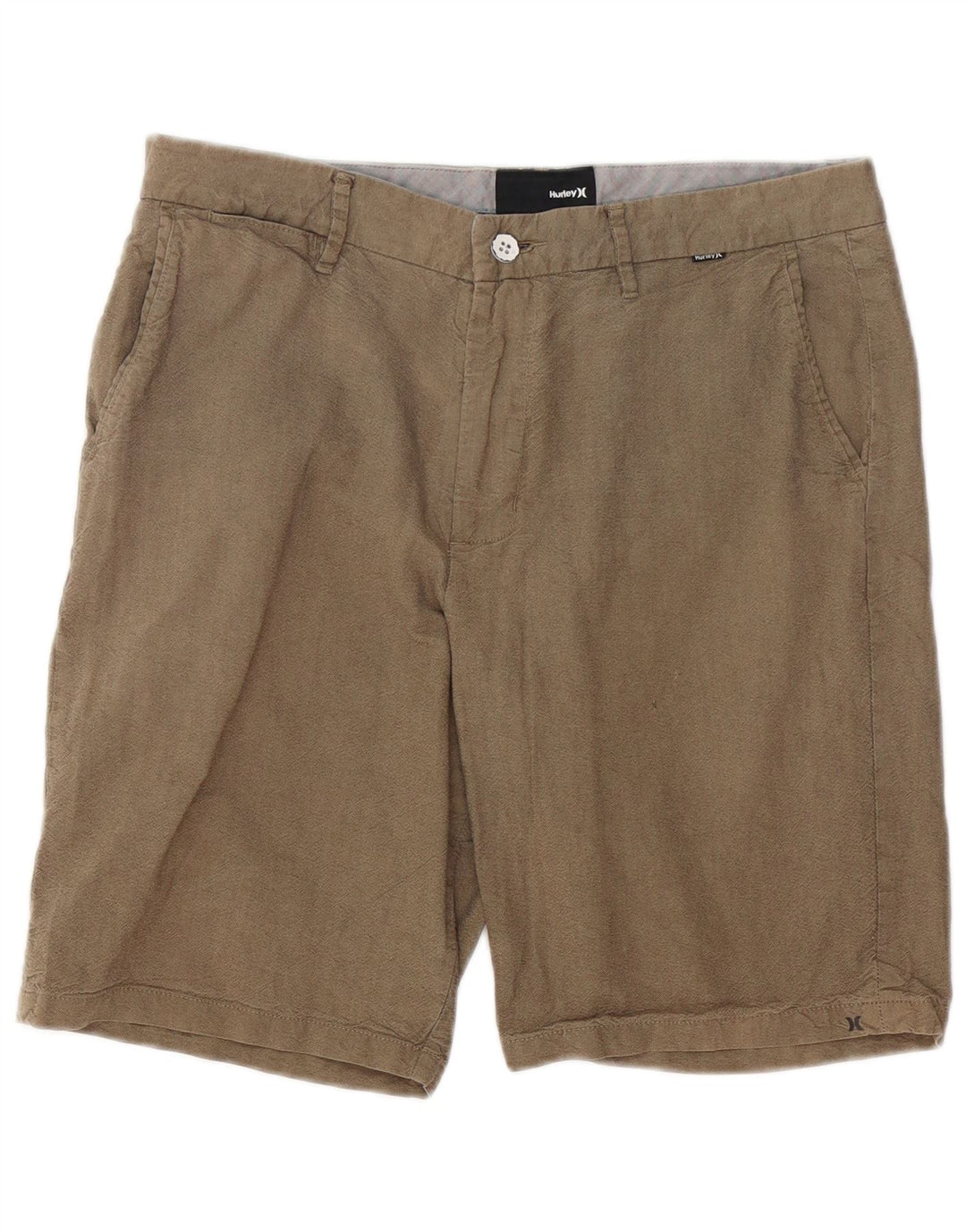 HURLEY Mens Chino Shorts W34 Large  Beige Cotton