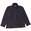Russell Athletic Mens Graphic Fleece Jacket UK 44 2XL Navy Blue Polyester