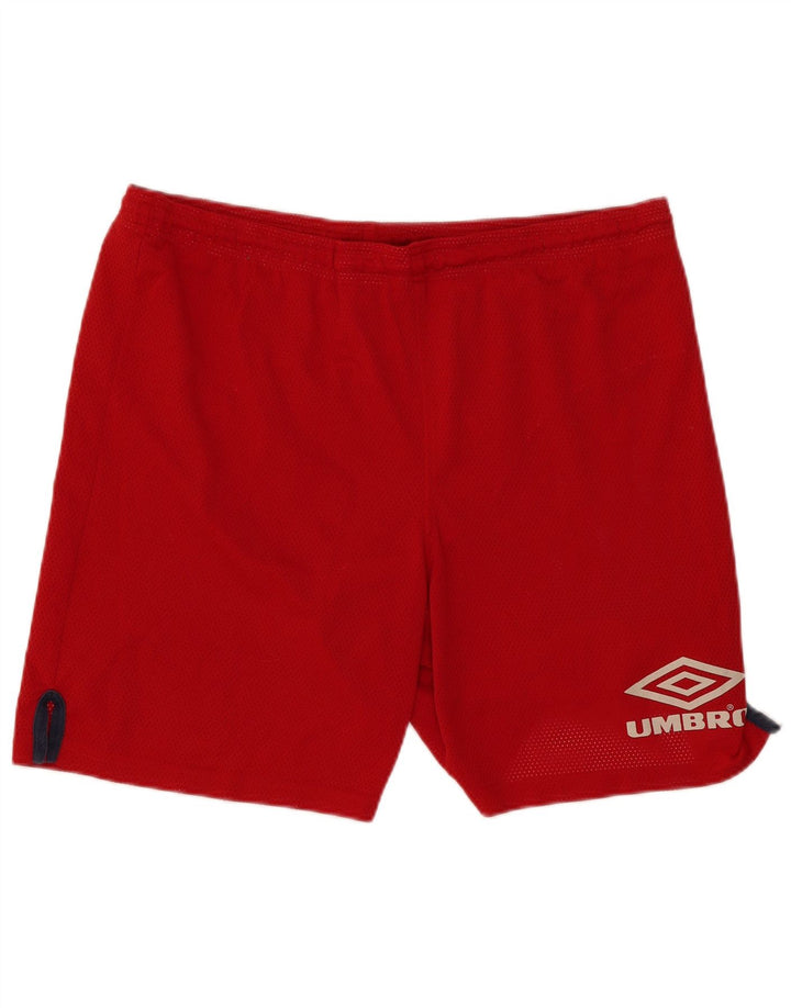 Umbro Mens Sport Shorts Large Red