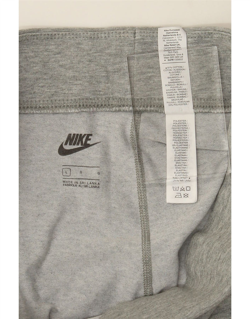 NIKE Womens Graphic Leggings UK 14 Large Grey Cotton Vintage Nike and Second-Hand Nike from Messina Hembry 