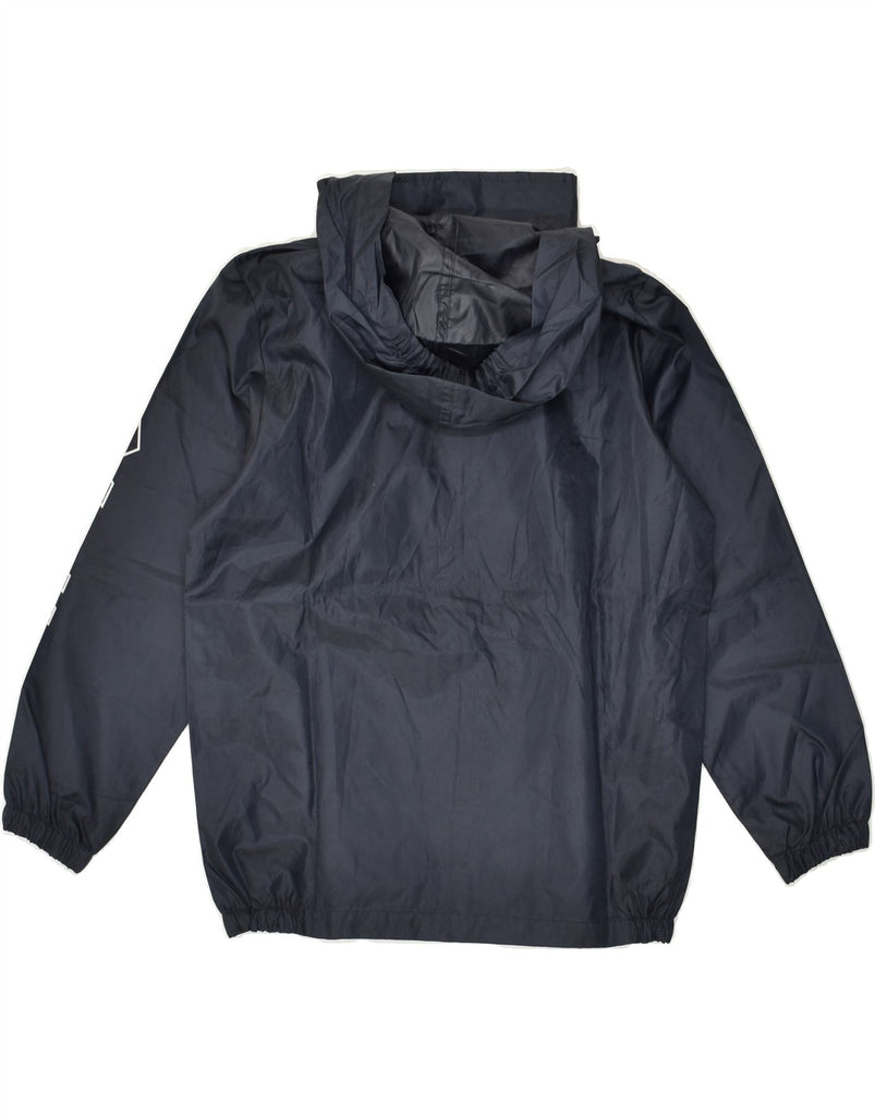 LOTTO Boys Hooded Rain Jacket 7-8 Years XS Navy Blue Polyester | Vintage Lotto | Thrift | Second-Hand Lotto | Used Clothing | Messina Hembry 