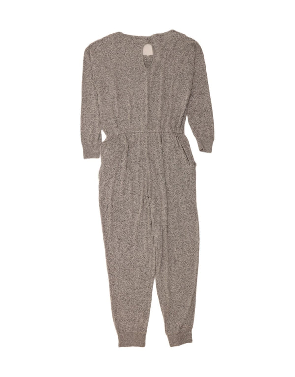 Fat Face Womens Oversized Jumpsuit UK 16 Large  Grey Flecked Viscose