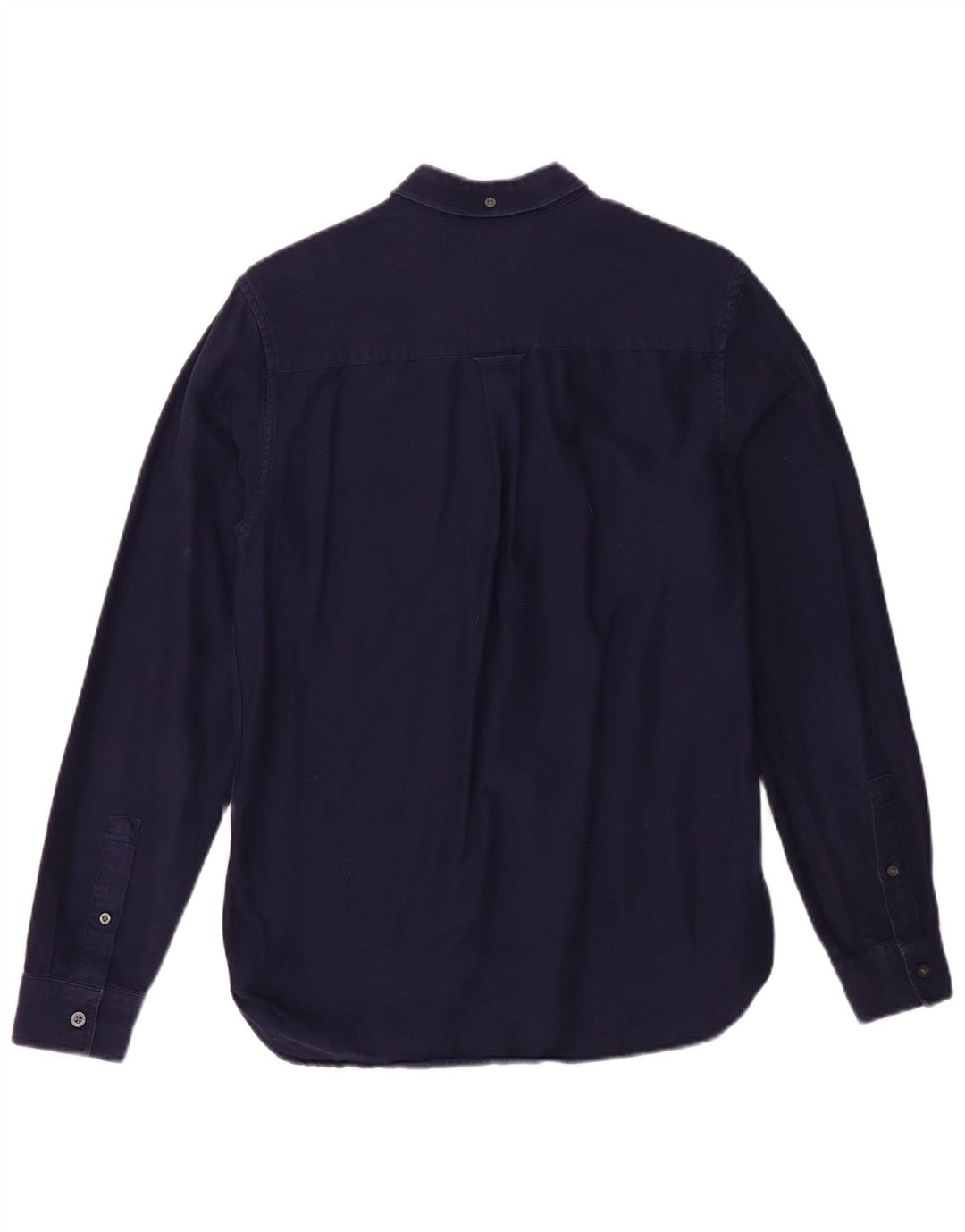 Lyle & Scott Mens Shirt Small Navy Blue Cotton