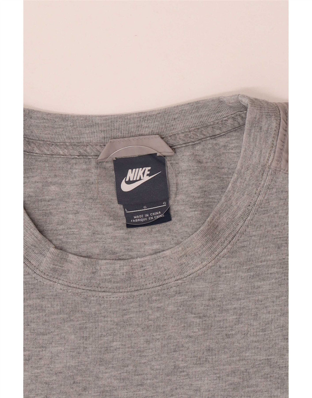 Nike Womens Sweatshirt Jumper UK 14 Large Grey Flecked