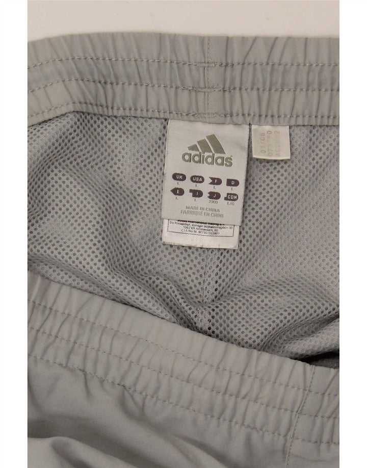 Adidas Mens Swimming Shorts Large Grey Polyester