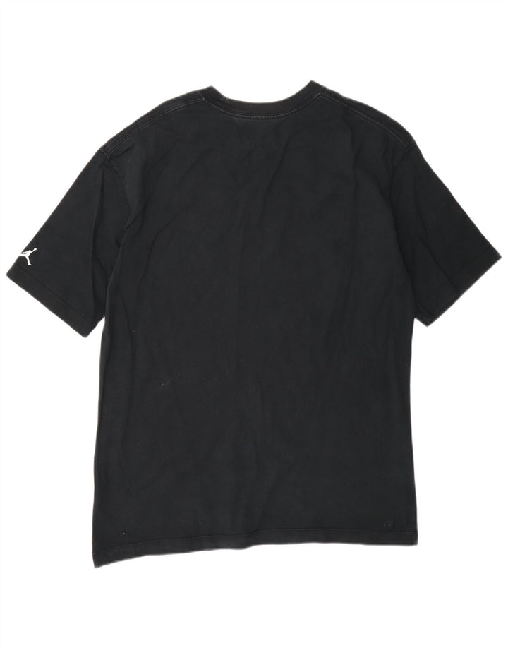Jordan Mens Oversized Graphic T-Shirt Top Small Black Cotton
