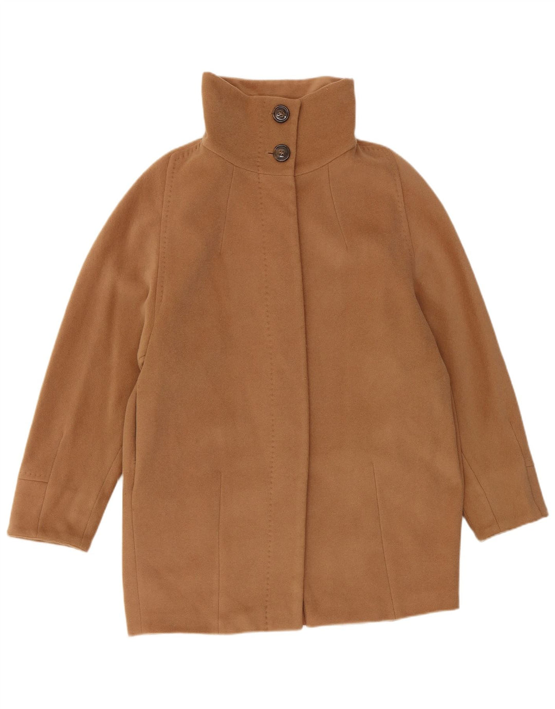 Max Mara Womens Weekend Overcoat UK 8 Small Beige Virgin Wool
