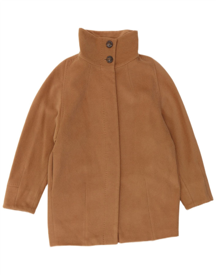 Max Mara Womens Weekend Overcoat UK 8 Small Beige Virgin Wool