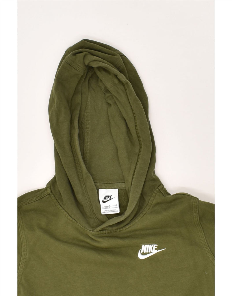 NIKE Boys Sweatshirt Jumper 11-12 Years Large Green Cotton | Vintage Nike | Thrift | Second-Hand Nike | Used Clothing | Messina Hembry 