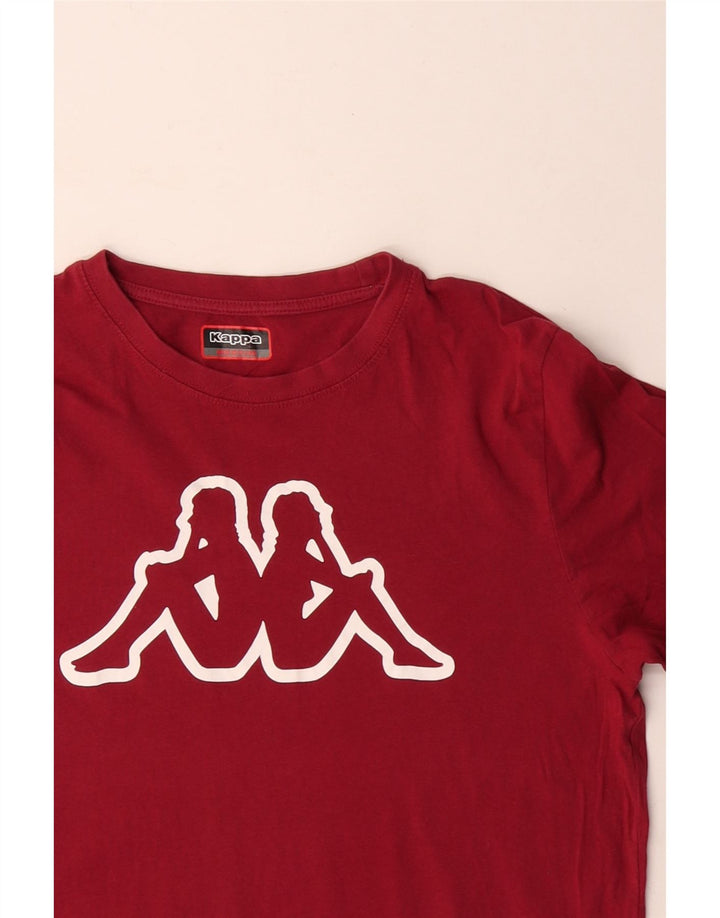 Kappa Mens Graphic T-Shirt Top Medium Red Cotton