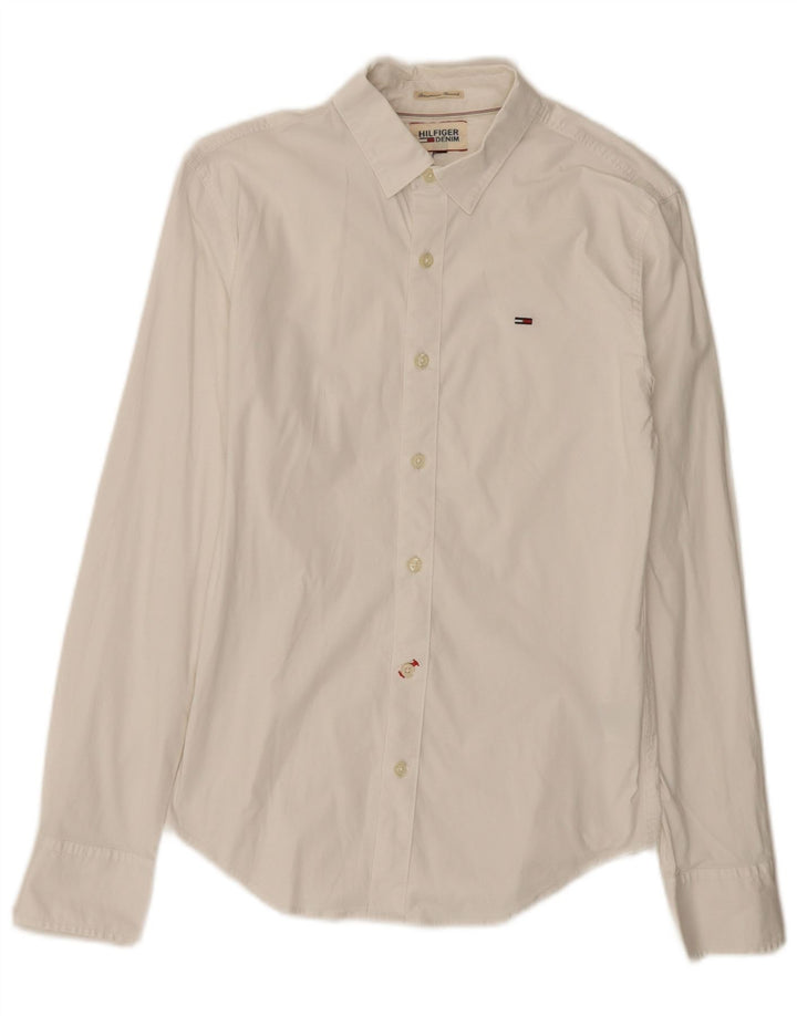 Tommy Hilfiger Mens Shirt XS White Cotton