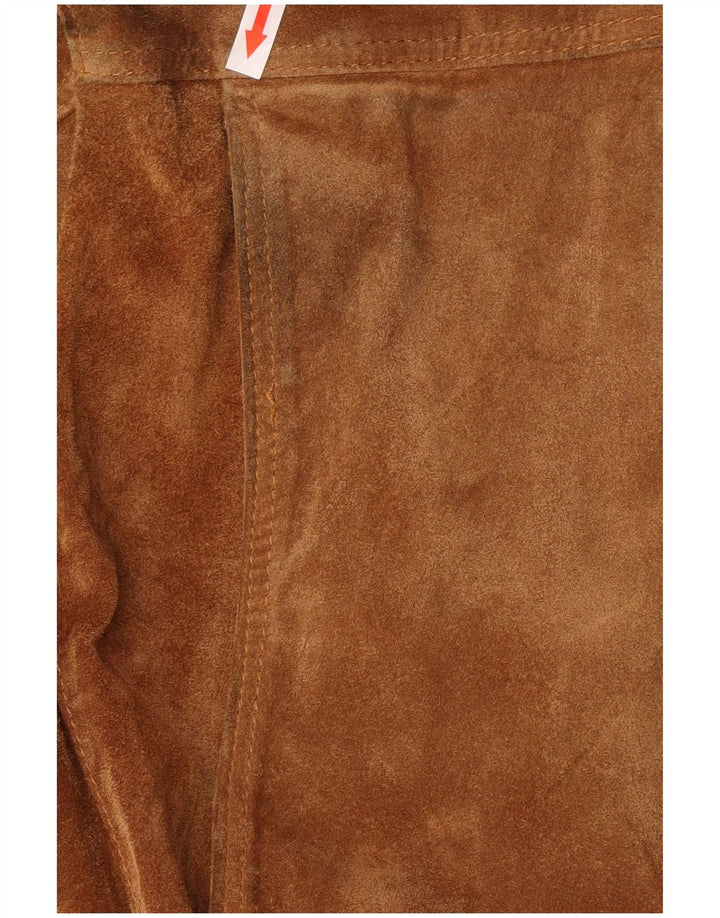 Vintage Mens Suede Jacket UK 38 Medium Brown