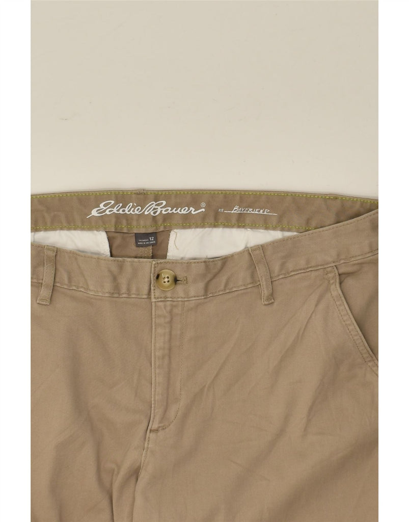 EDDIE BAUER Womens Boyfriend Fit Chino Trousers US 12 Large W34 L29  Brown | Vintage Eddie Bauer | Thrift | Second-Hand Eddie Bauer | Used Clothing | Messina Hembry 