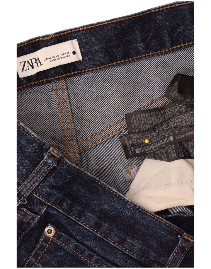 Zara Womens Straight Jeans EU 40 Medium W30 L33 Blue Cotton