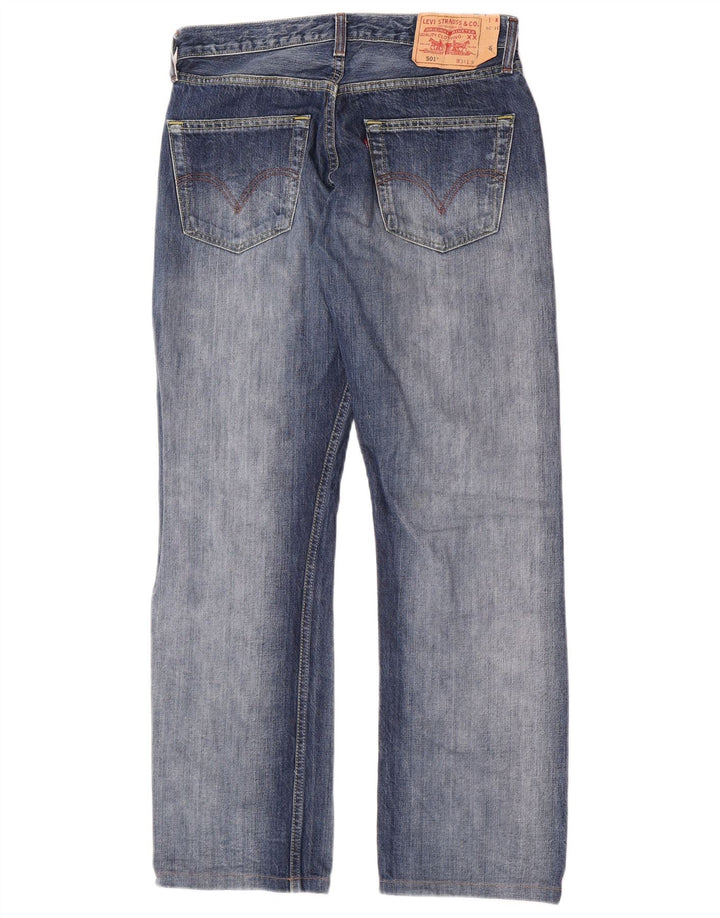 Levi's Mens 501 Straight Jeans W31 L30 Blue Cotton